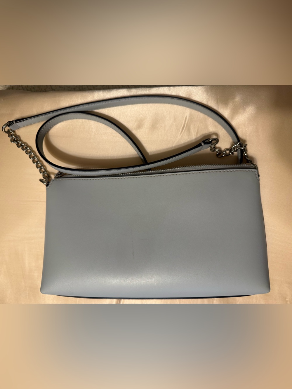 Kate Spade Powder Blue Leather Crossbody Bag with Chain Strap - Picture 2 of 4